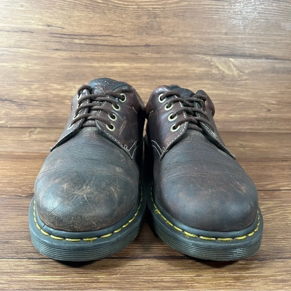 Dr. Martens DOCS Brown Leather Low Top Oxfords Sneakers Men’s Size 11 Shoes - Picture 6 of 10